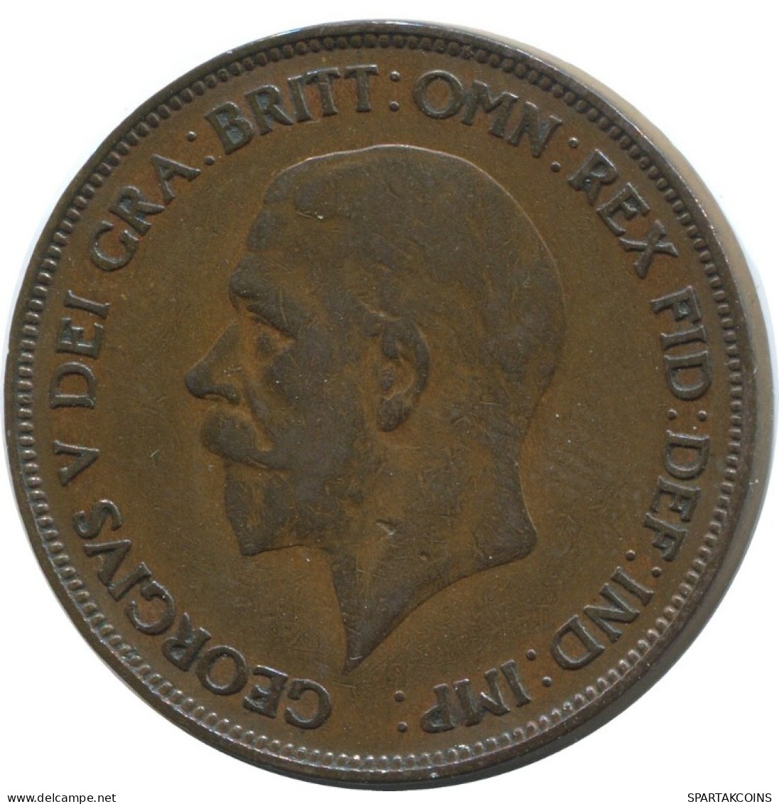 PENNY 1929 UK GROßBRITANNIEN GREAT BRITAIN Münze #AG883.1.D.A - D. 1 Penny
