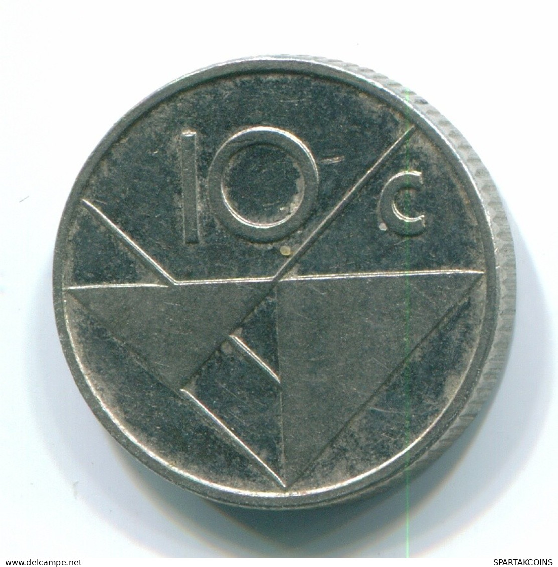 10 CENTS 1988 ARUBA (NIEDERLANDE NETHERLANDS) Nickel Koloniale Münze #S13626.D.A - Aruba