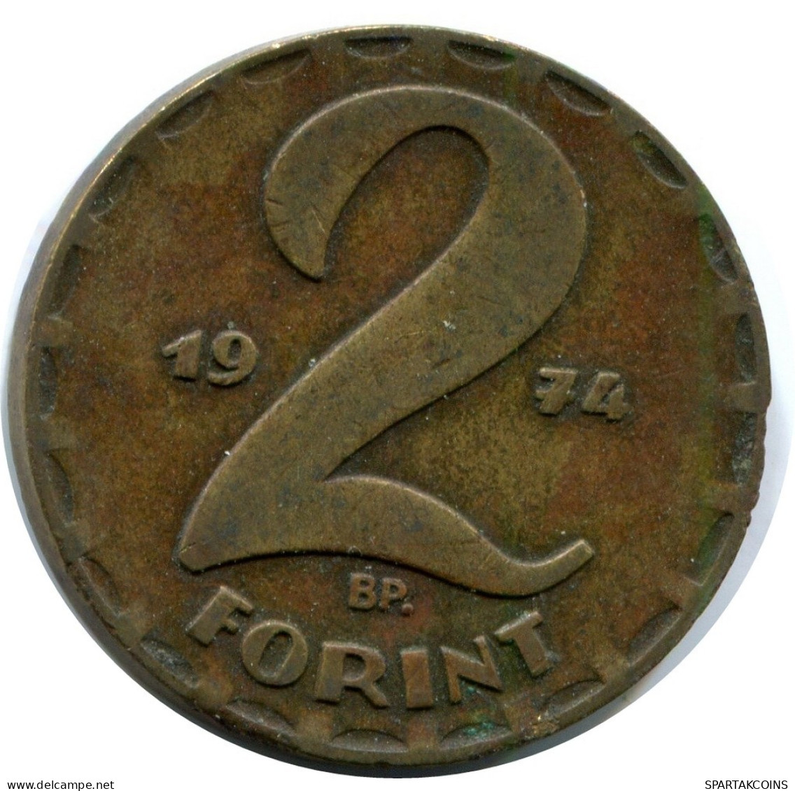 2 FORINT 1974 HUNGRÍA HUNGARY Moneda #AY638.E.A - Ungarn