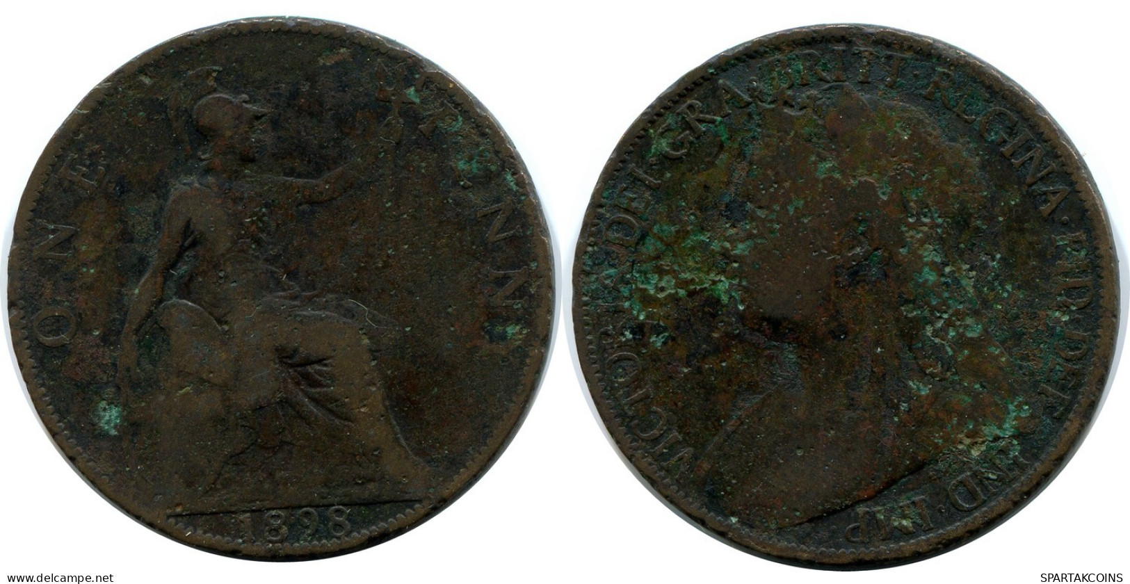 PENNY 1898 UK GBAN BRETAÑA GREAT BRITAIN Moneda #AZ790.E.A - D. 1 Penny