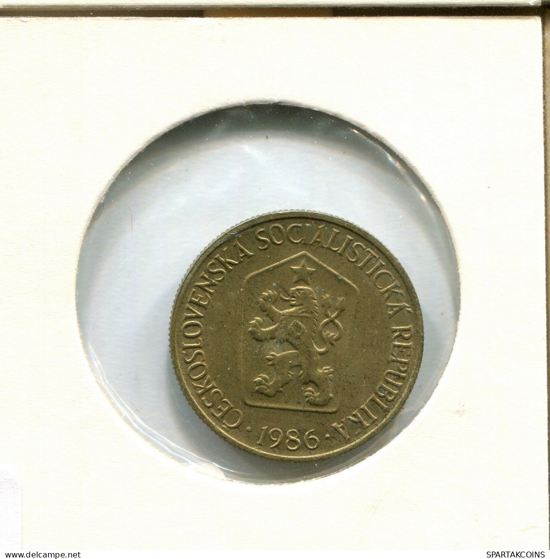 1 KORUNA 1986 TSCHECHOSLOWAKEI CZECHOSLOWAKEI SLOVAKIA Münze #AV135.D.A - Cecoslovacchia