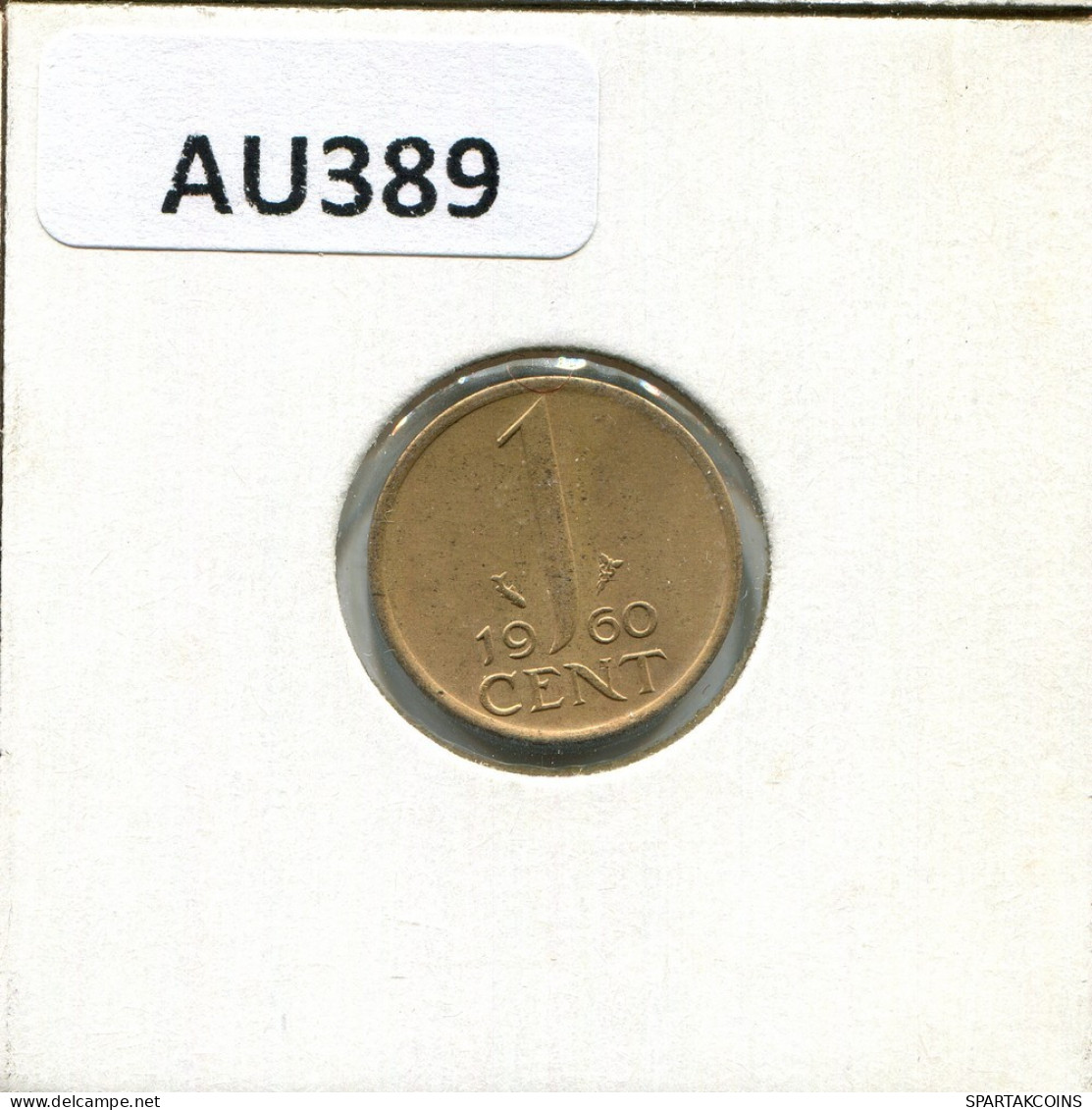 1 CENT 1960 NETHERLANDS Coin #AU389.U.A - 1948-1980 : Juliana