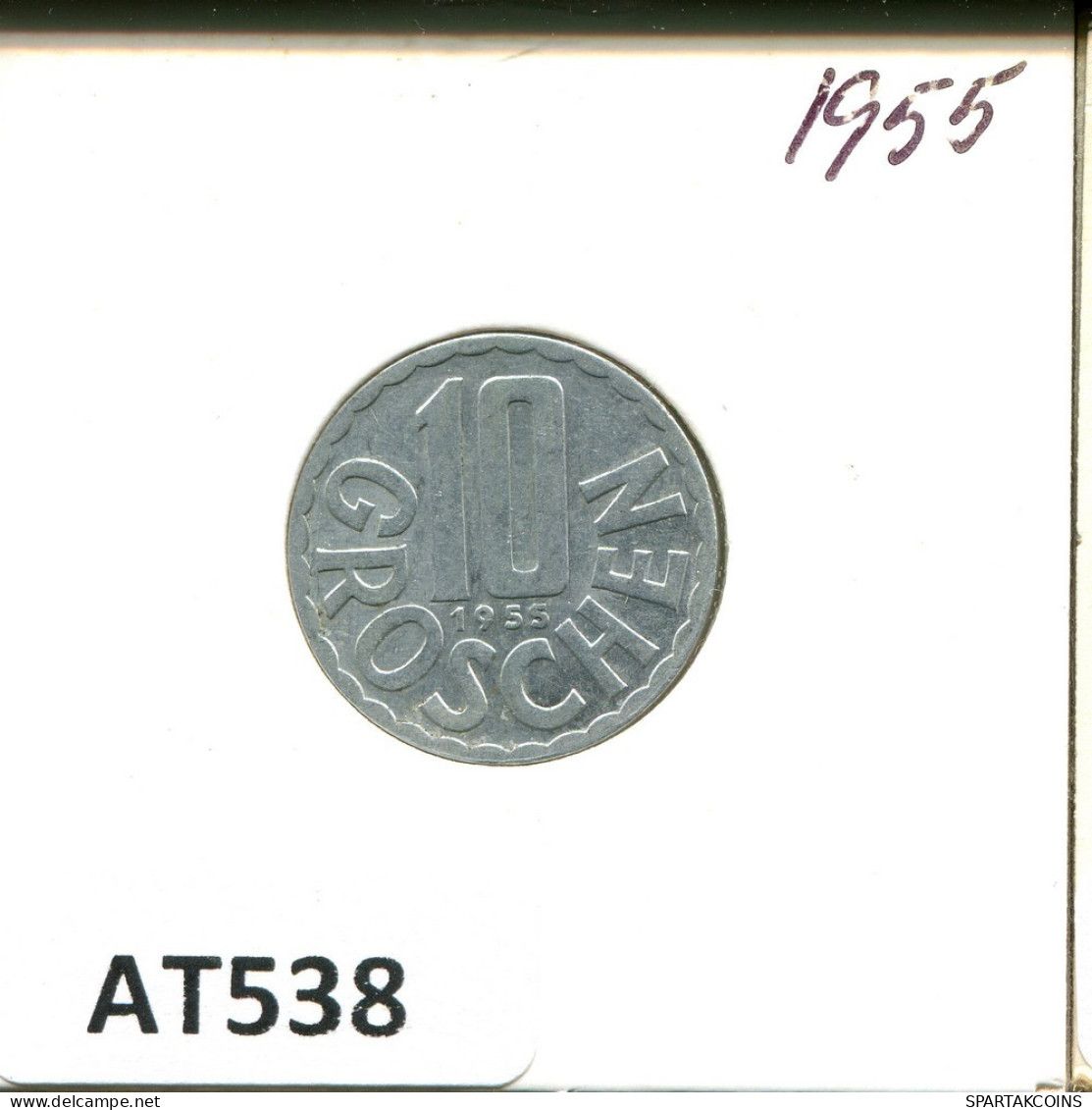 10 GROSCHEN 1955 ÖSTERREICH AUSTRIA Münze #AT538.D.A - Oesterreich