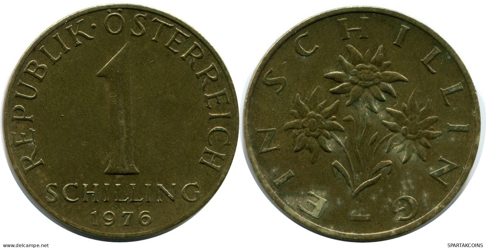 1 SCHILLING 1976 AUSTRIA Coin #AW811.U.A - Oesterreich