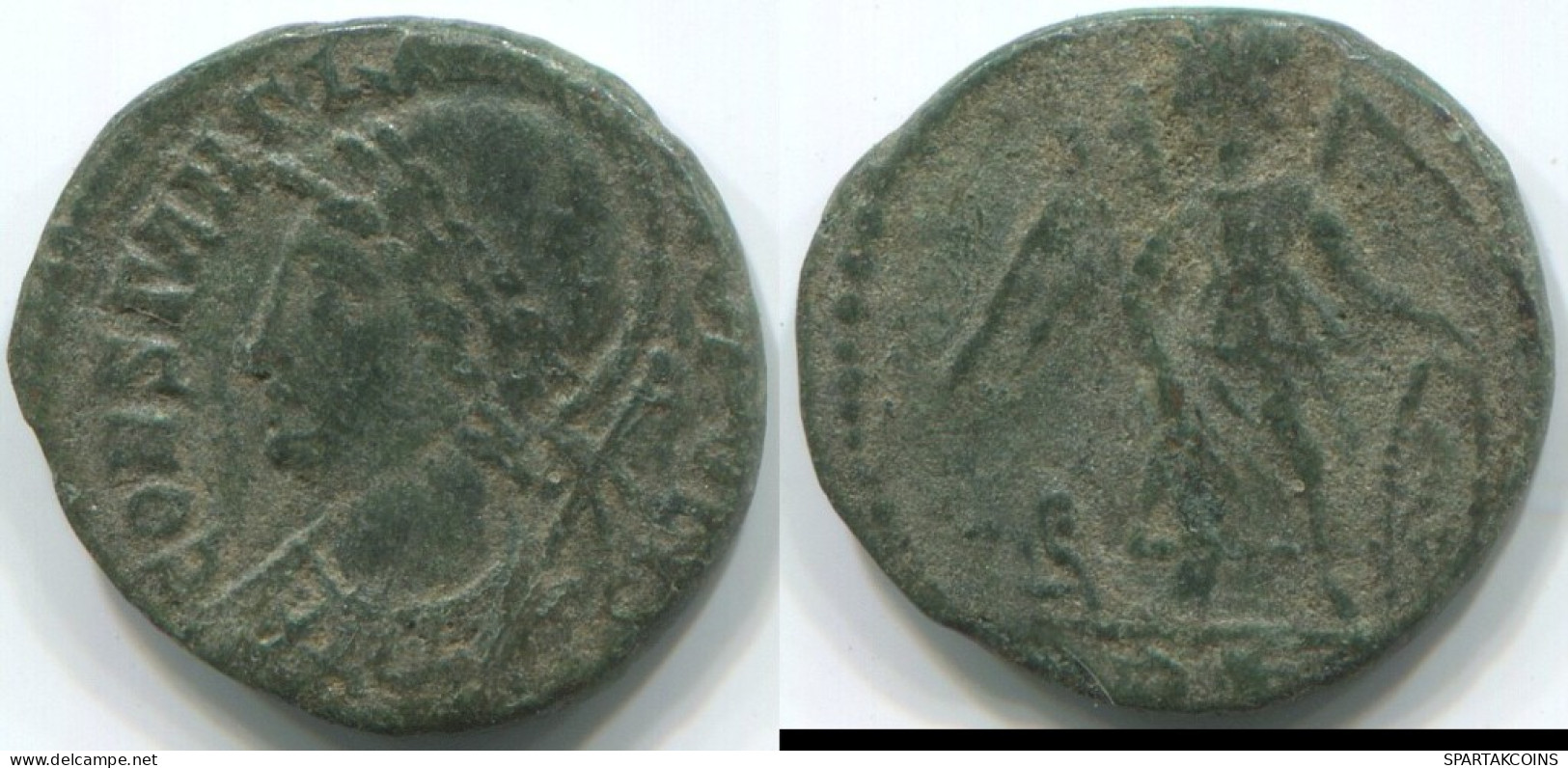 LATE ROMAN IMPERIO Follis Antiguo Auténtico Roman Moneda 1.5g/14mm #ANT2128.7.E.A - The End Of Empire (363 AD To 476 AD)