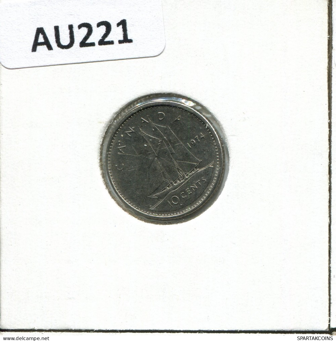 10 CENT 1974 KANADA CANADA Münze #AU221.D.A - Canada