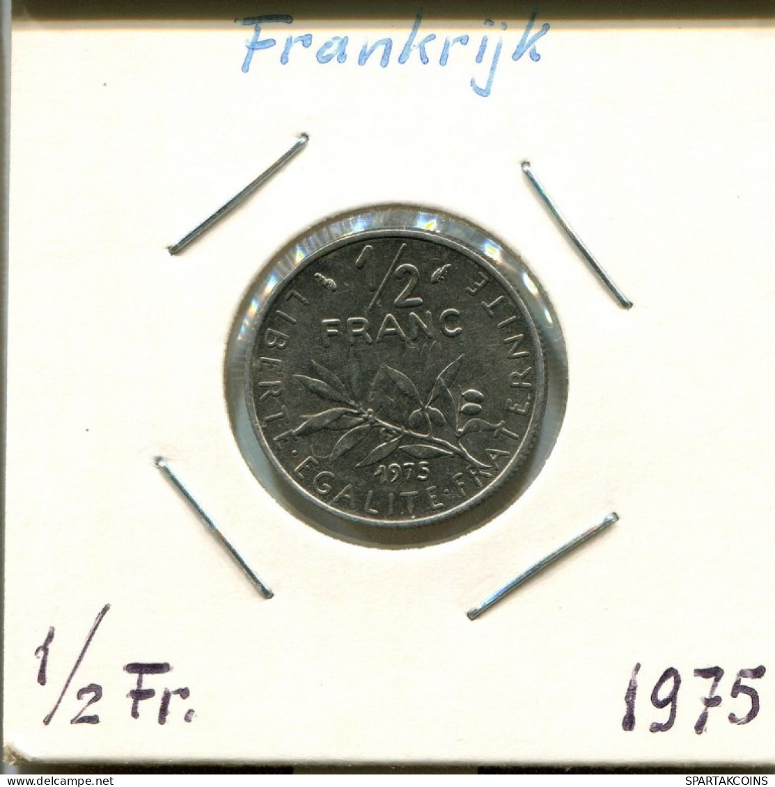 1/2 FRANC 1975 FRANCIA FRANCE Moneda #AM247.E.A - 1/2 Franc