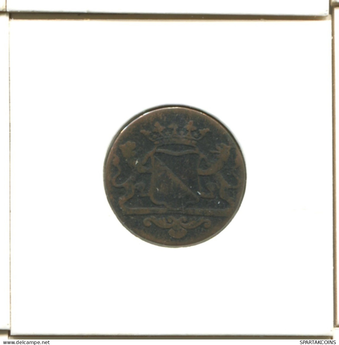 1787 UTRECHT VOC DUIT IINDES NÉERLANDAIS NETHERLANDS NEW YORK COLONIAL PENNY #E16696.8.F.A - Indes Néerlandaises