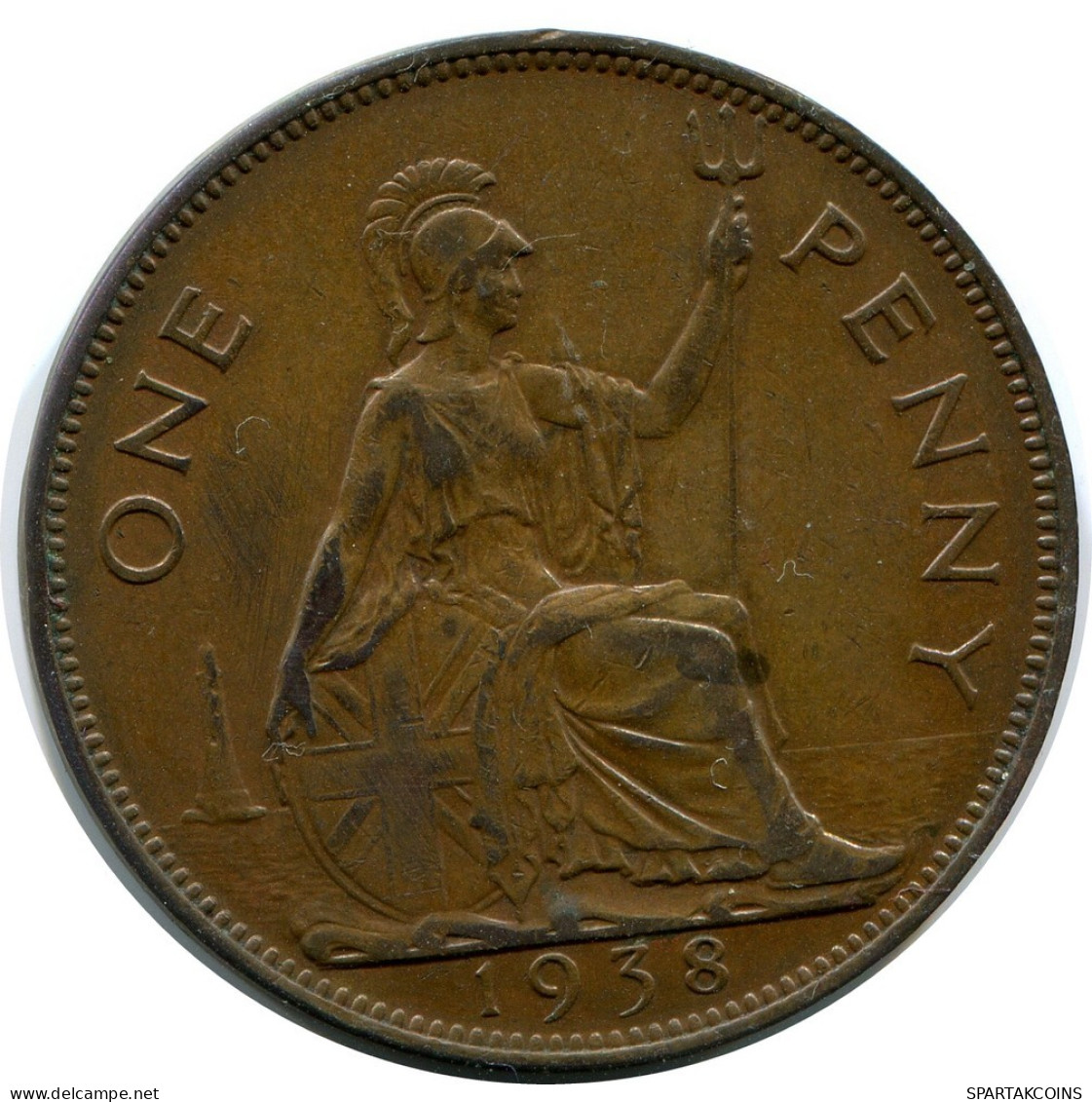 PENNY 1938 UK GBAN BRETAÑA GREAT BRITAIN Moneda #AZ621.E.A - D. 1 Penny