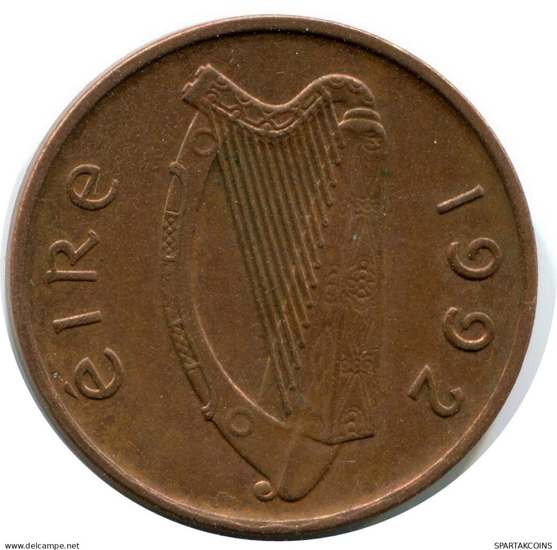 1 PENNY 1992 IRLAND IRELAND Münze #AY667.D.A - Irland