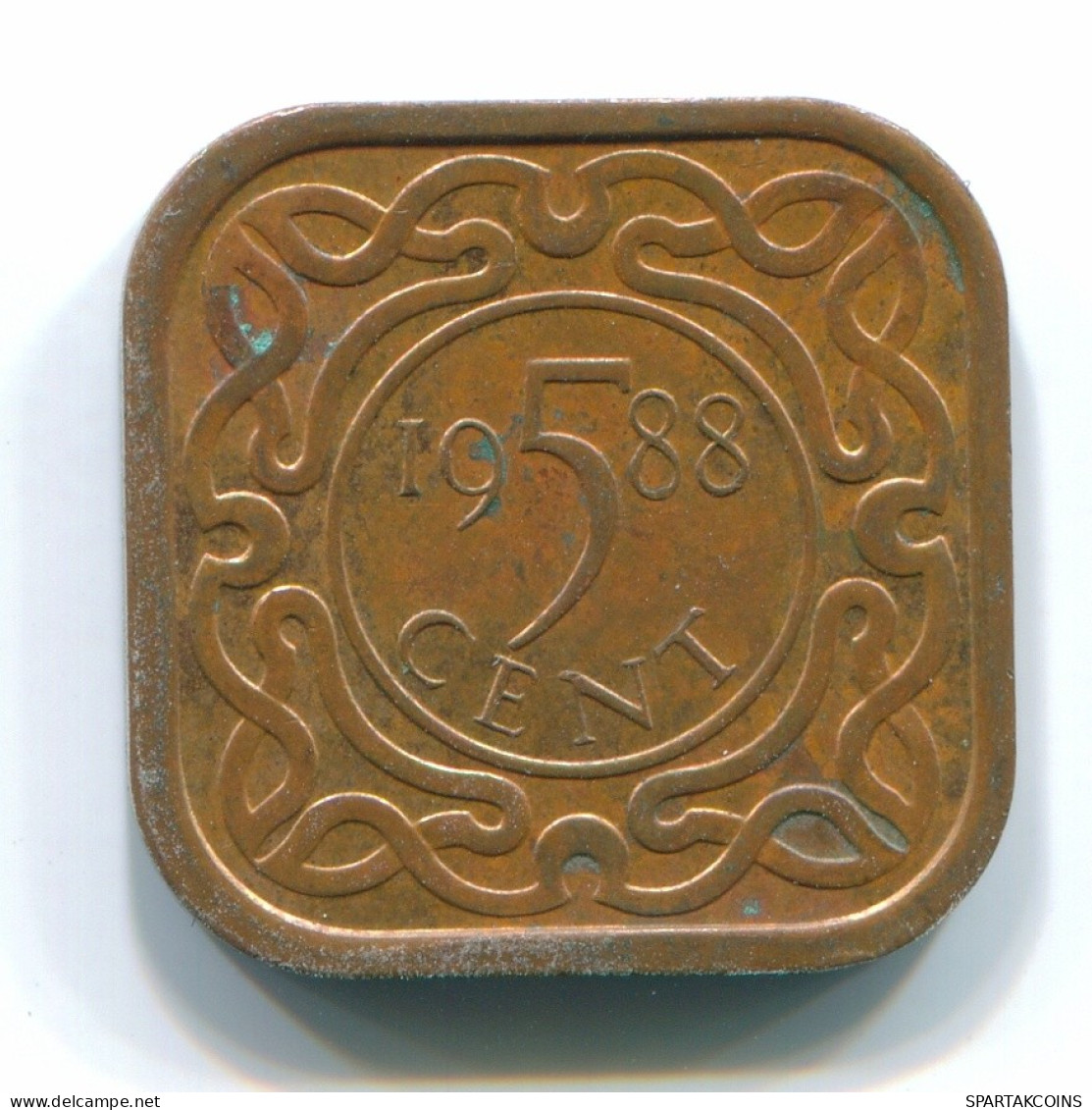 5 CENTS 1988 SURINAME Copper Plated Steel Coin #S13068.U.A - Surinam 1975 - ...
