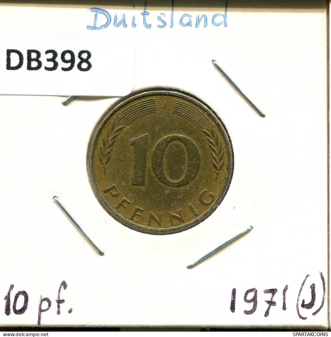 10 PFENNIG 1971 J BRD ALLEMAGNE Pièce GERMANY #DB398.F.A - 10 Pfennig