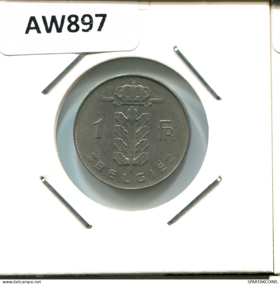 1 FRANC 1973 DUTCH Text BÉLGICA BELGIUM Moneda #AW897.E.A - 1 Franc