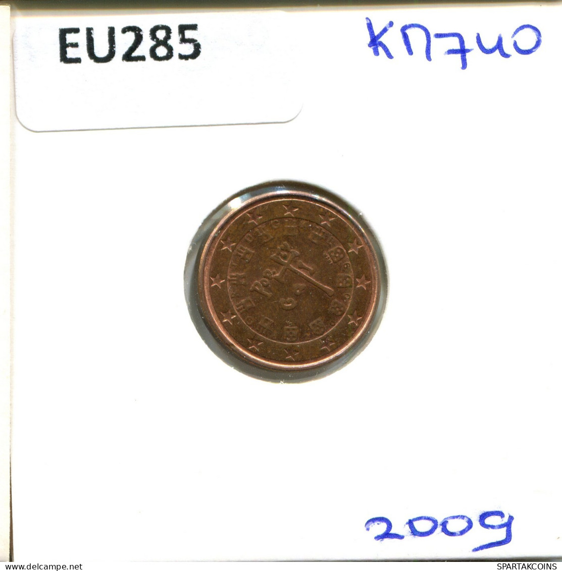 1 EURO CENT 2009 PORTUGAL Pièce #EU285.F.A - Portugal