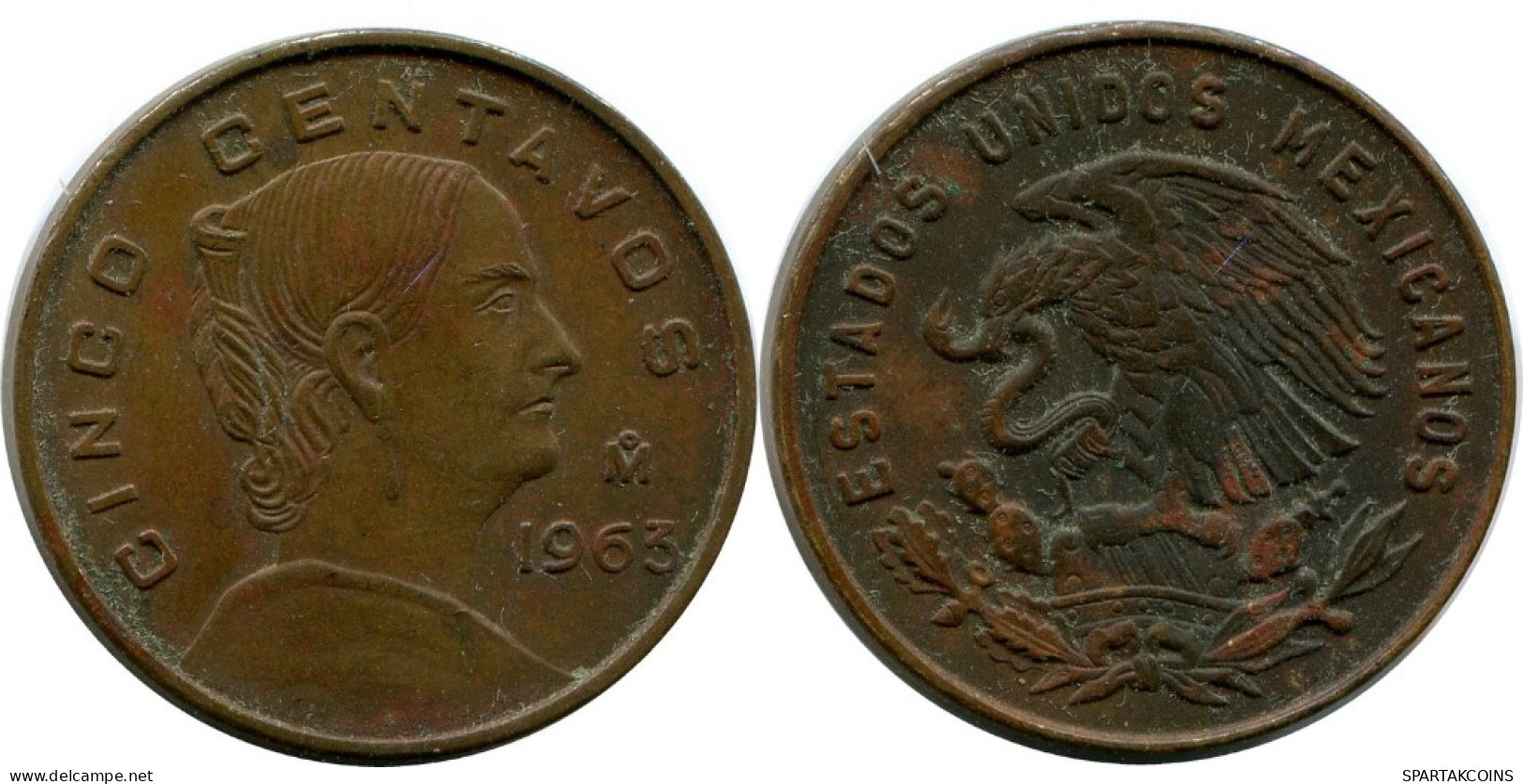 5 CENTAVOS 1963 MEXIKO MEXICO Münze #AH437.5.D.A - Mexique