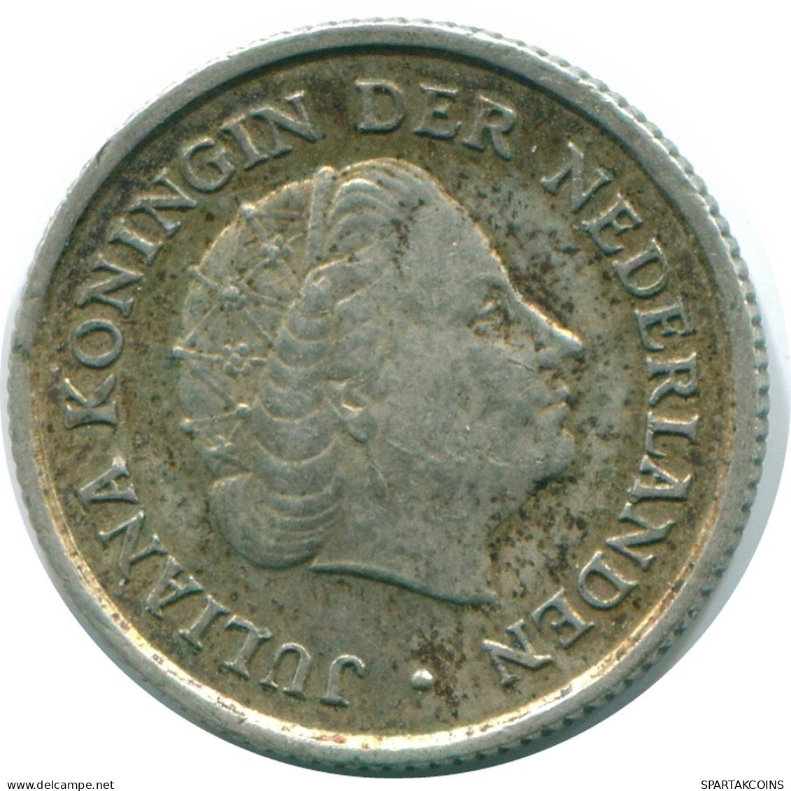 1/10 GULDEN 1963 NIEDERLÄNDISCHE ANTILLEN SILBER Koloniale Münze #NL12624.3.D.A - Niederländische Antillen