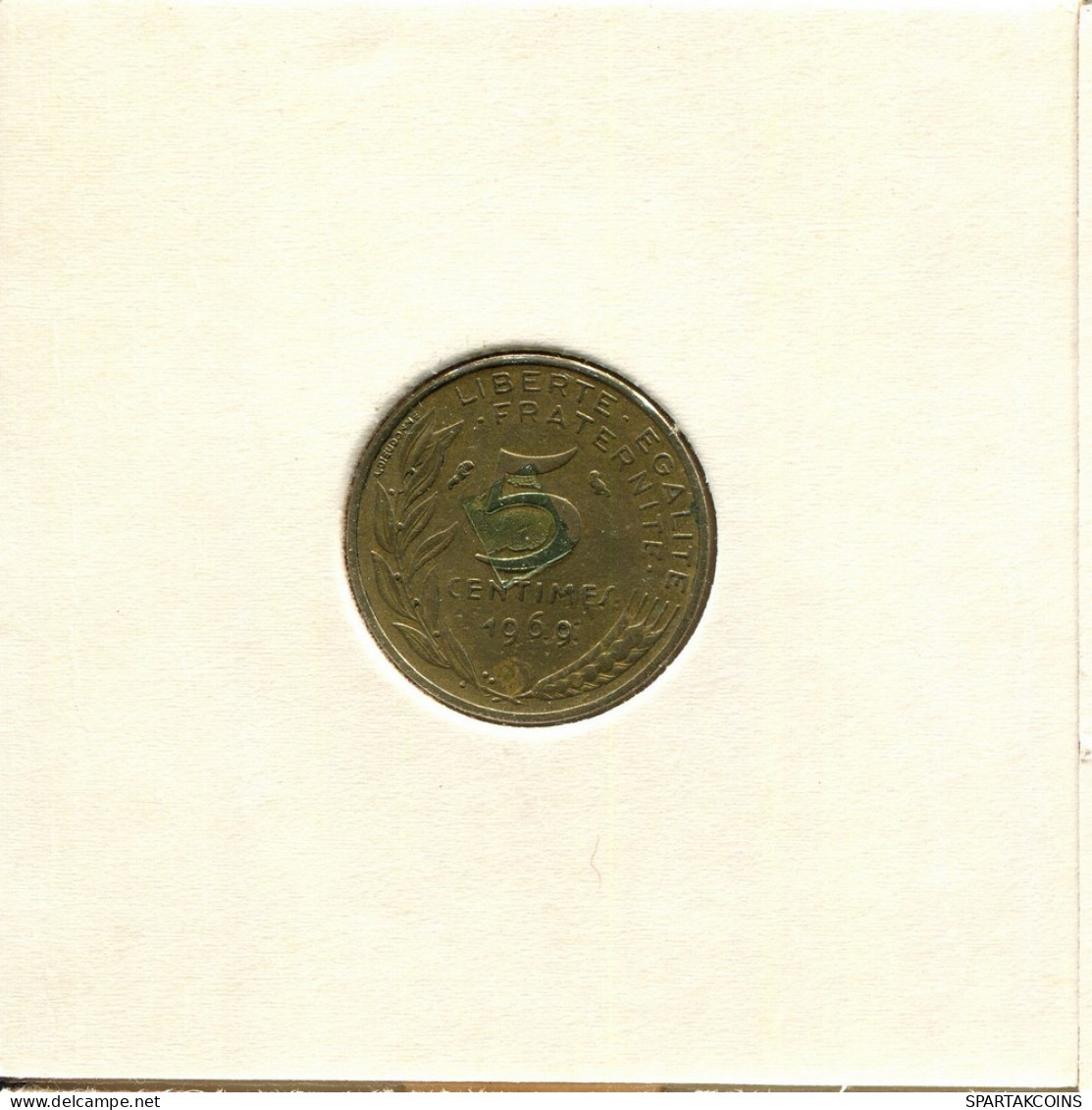 5 CENTIMES 1969 FRANCE Pièce #BB410.F.A - 5 Centimes