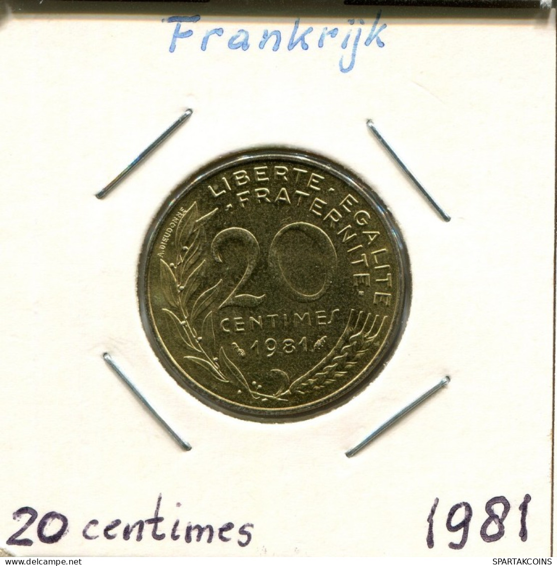 20 CENTIMES 1981 FRANCIA FRANCE Moneda #AM177.E.A - 20 Centimes