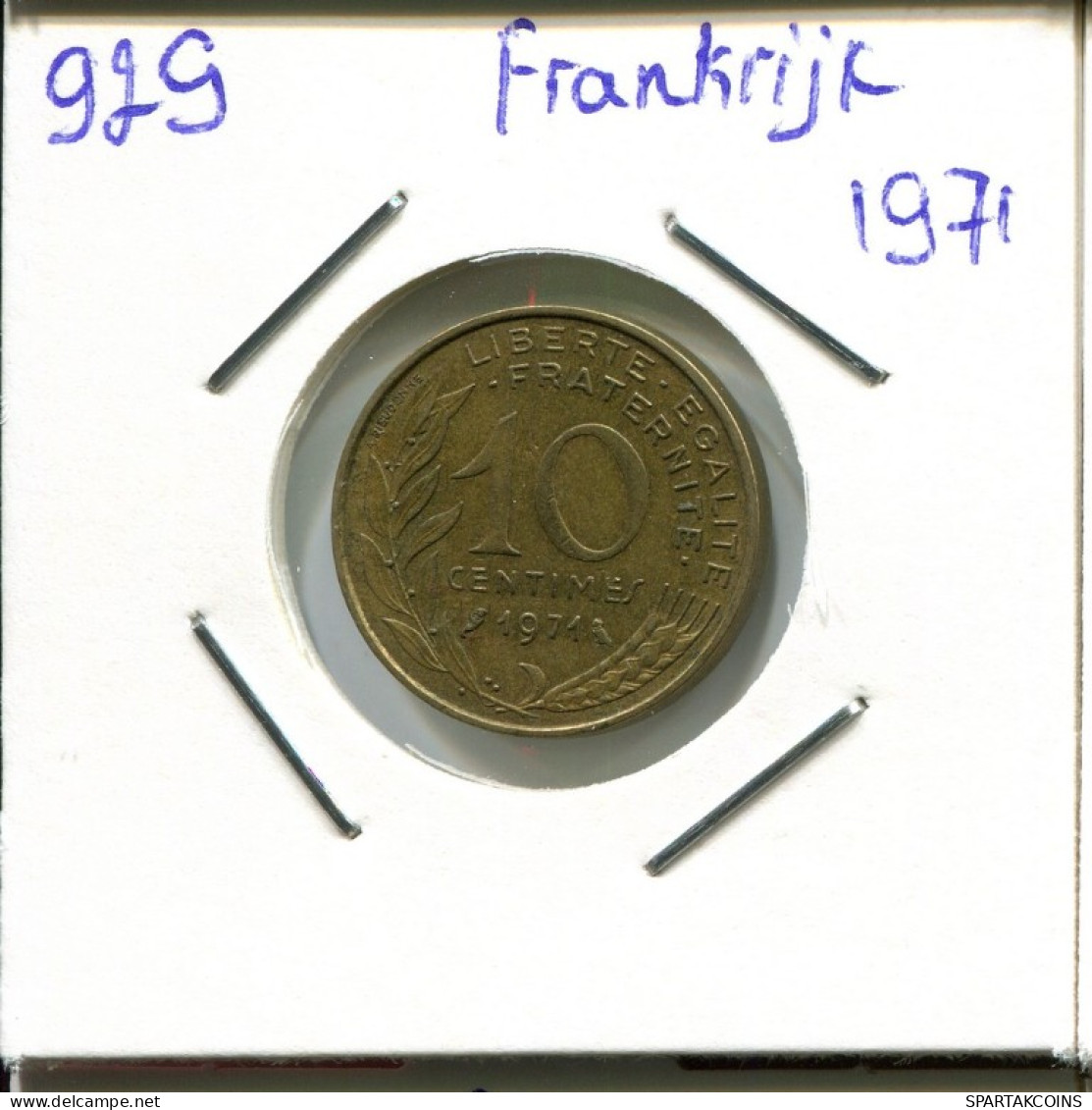 10 CENTIMES 1971 FRANCE Coin French Coin #AN129.U.A - 10 Centimes