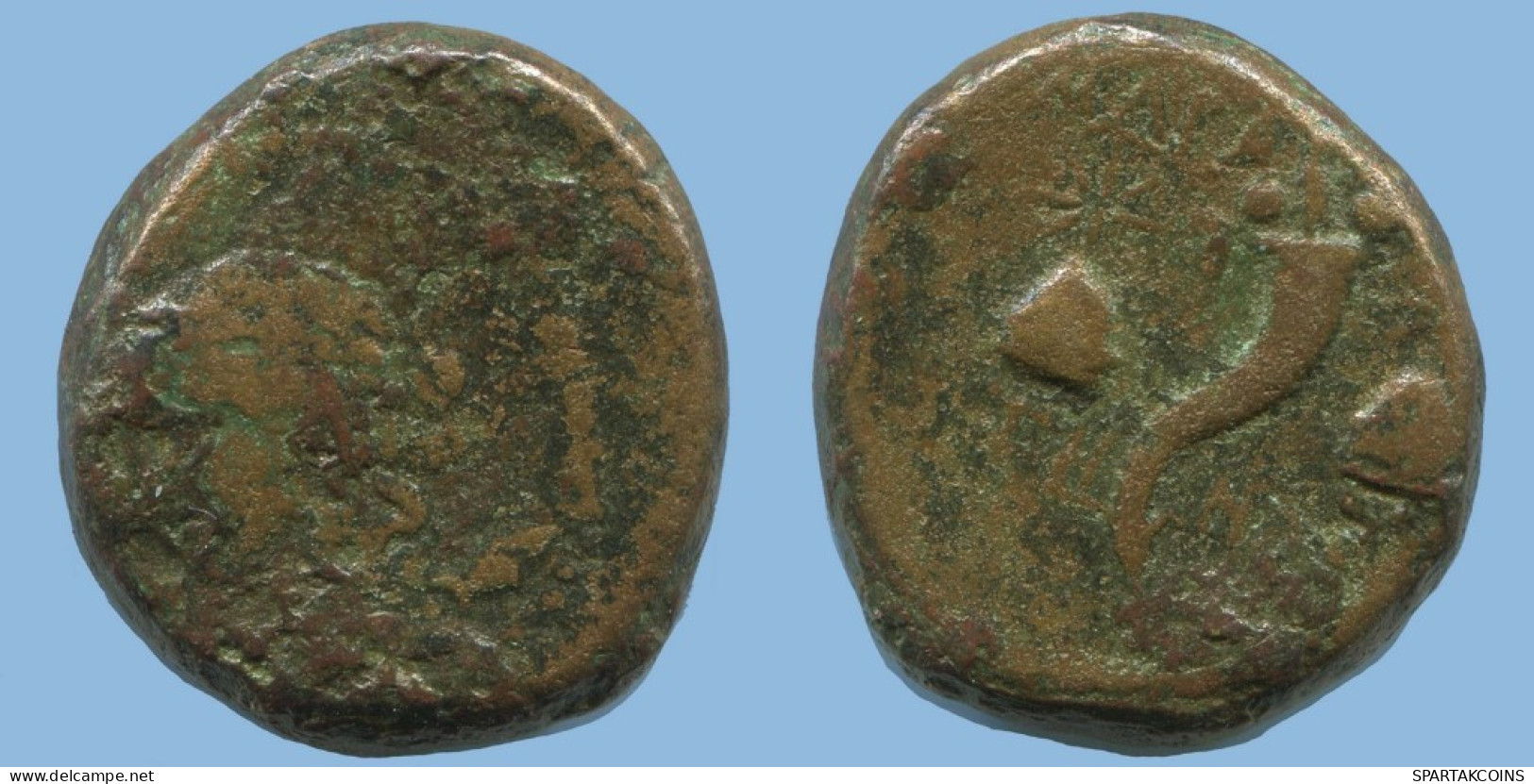 ALEXANDER CORNUCOPIA BRONZE Antike GRIECHISCHE Münze 10g/21mm #AF839.12.D.A - Griechische Münzen