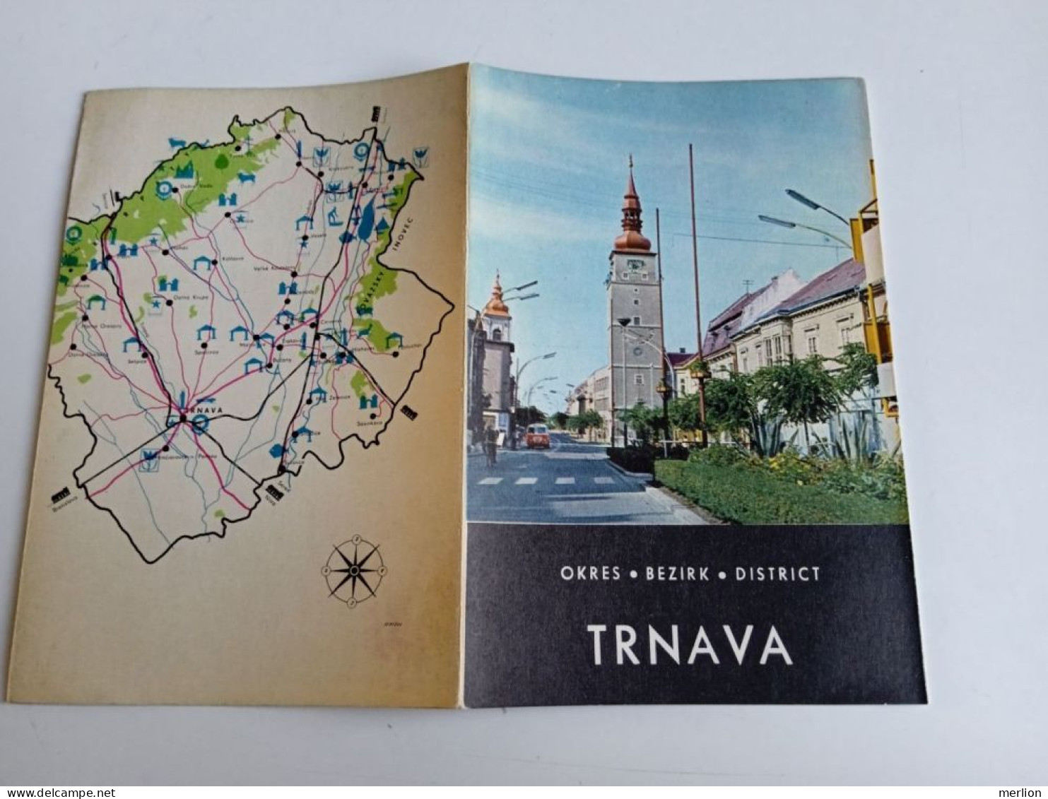 D203055   Czechoslovakia - Tourism Brochure - Slovakia  - TRNAVA      Ca 1960 - Tourism Brochures