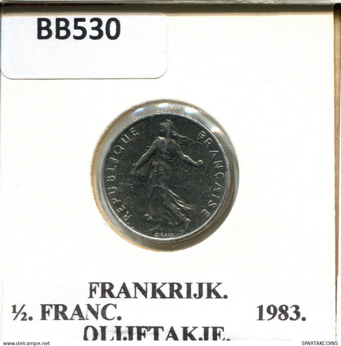 1/2 FRANC 1983 FRANCIA FRANCE Moneda #BB530.E.A - 1/2 Franc
