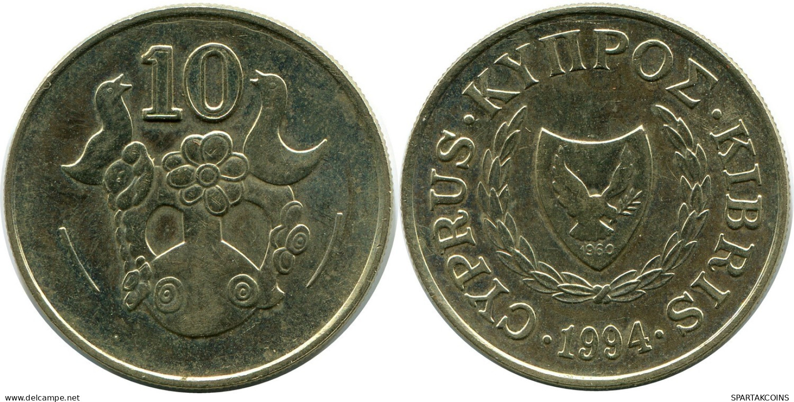10 CENTS 1994 CYPRUS Coin #AP303.U.A - Zypern