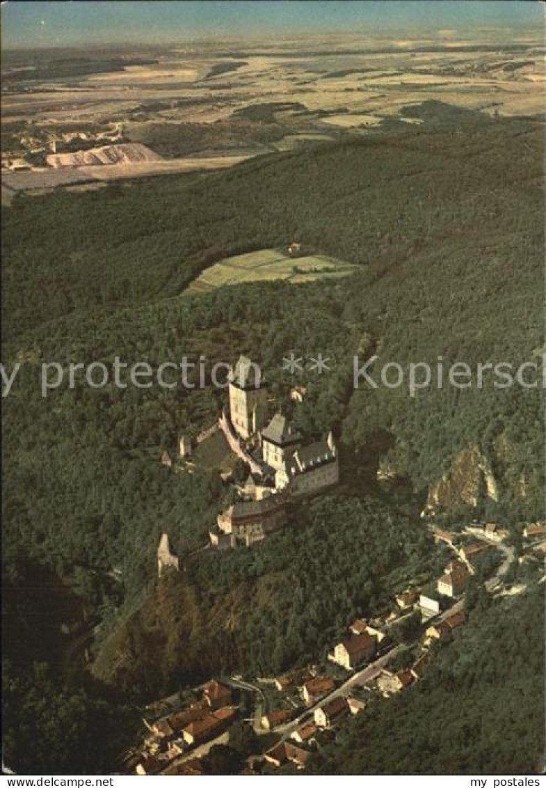 72583877 Karlstejn Fliegeraufnahme Burg Karlstejn - Tchéquie