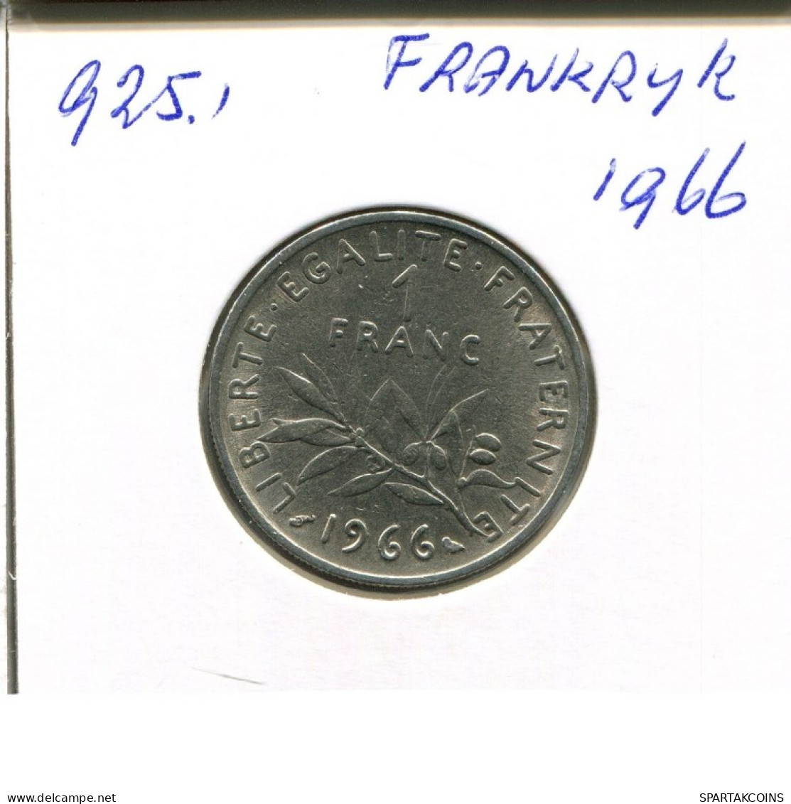 1 FRANC 1966 FRANCE Coin French Coin #AN308.U.A - 1 Franc