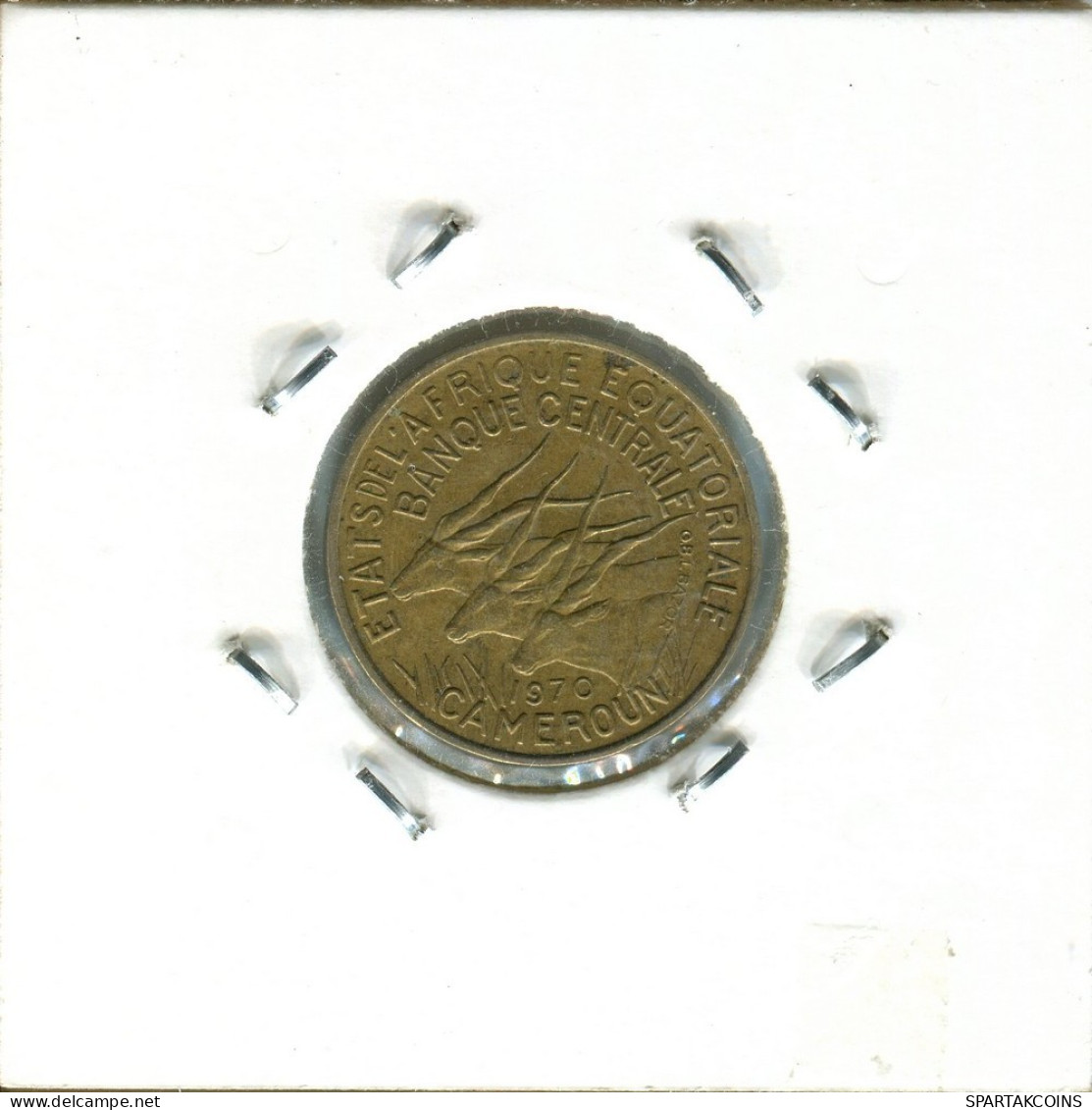 5 FRANCS 1970 Equatorial African States CAMEROON Coin #AS325.U.A - Kameroen