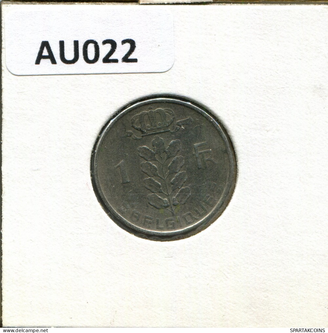 1 FRANC 1955 FRENCH Text BELGIUM Coin #AU022.U.A - 1 Franc