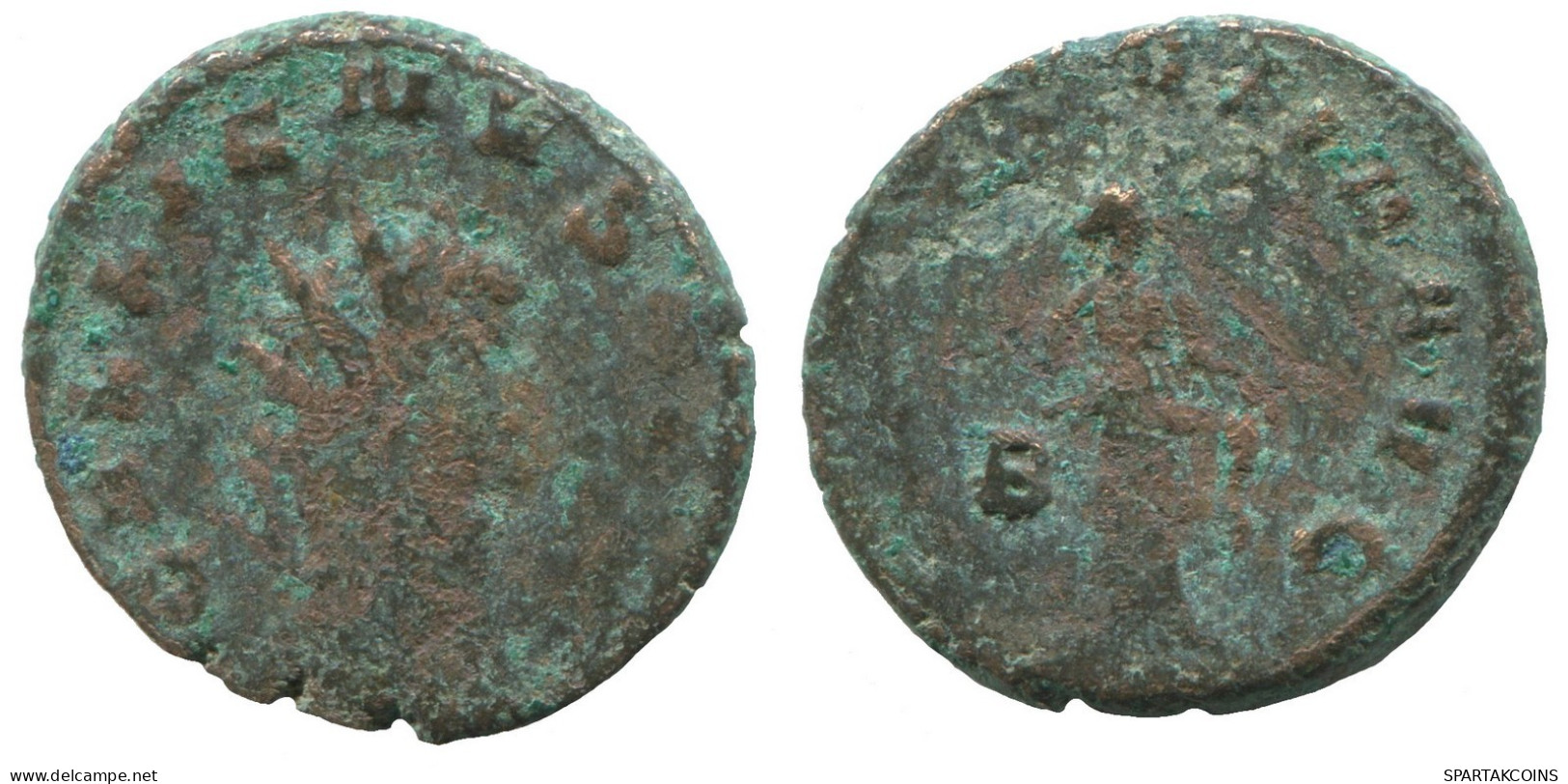 GALLIENUS ROMAN IMPERIO Follis Antiguo Moneda 3.5g/20mm #SAV1094.9.E.A - Der Soldatenkaiser (die Militärkrise) (235 / 284)