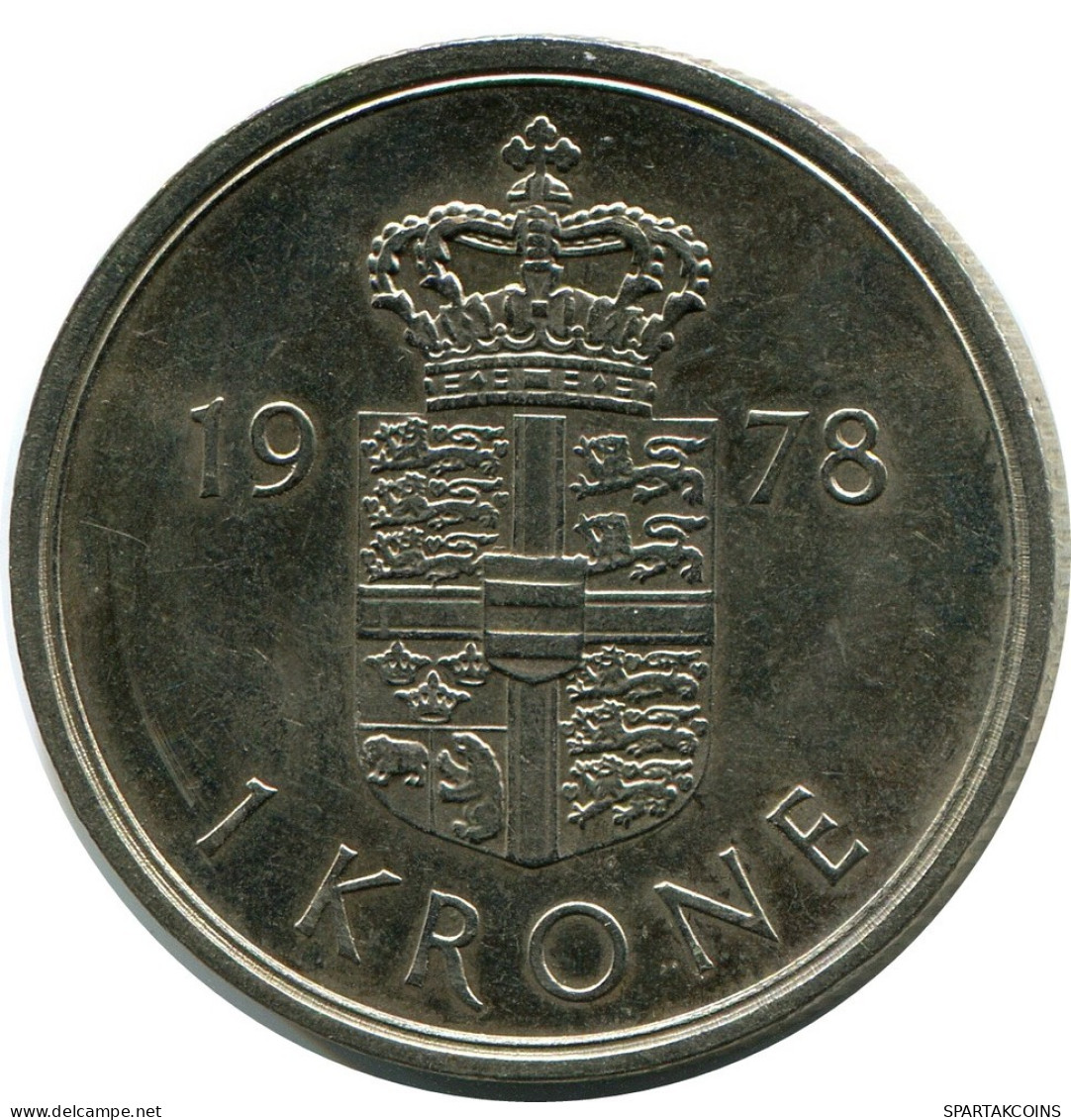 1 KRONE 1973 DINAMARCA DENMARK Moneda #AZ377.E.A - Denmark