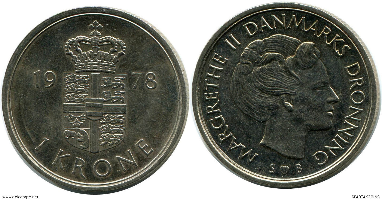 1 KRONE 1973 DINAMARCA DENMARK Moneda #AZ377.E.A - Dänemark