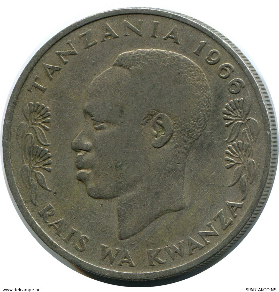 1 SHILLING 1966 TANSANIA TANZANIA Münze #AR853.D.A - Tanzanie