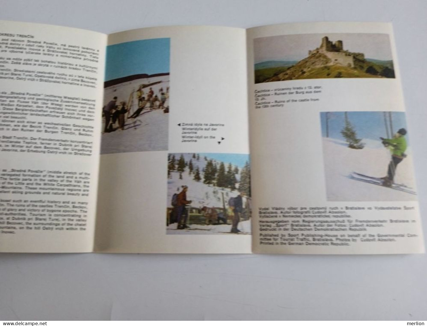 D203056    Czechoslovakia - Tourism Brochure - Slovakia  - TRENCIN     Ca 1960 - Tourism Brochures