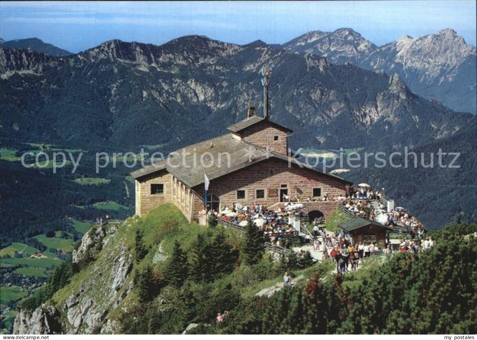 72583846 Kehlsteinhaus Fliegeraufnahme Bergrestaurant Berchtesgaden - Berchtesgaden