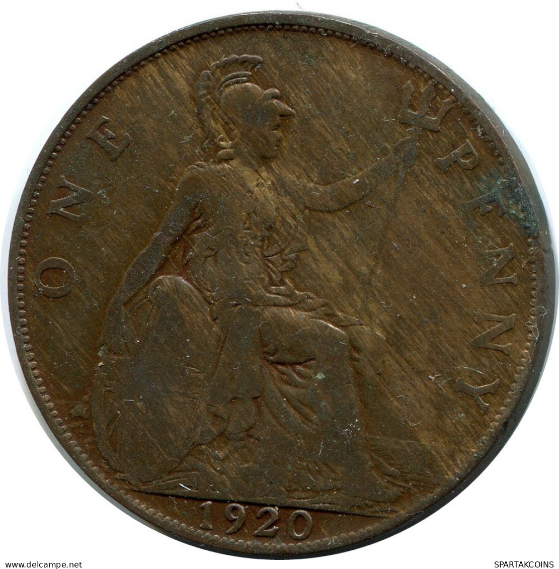 PENNY 1920 UK GREAT BRITAIN Coin #AZ711.U.A - D. 1 Penny