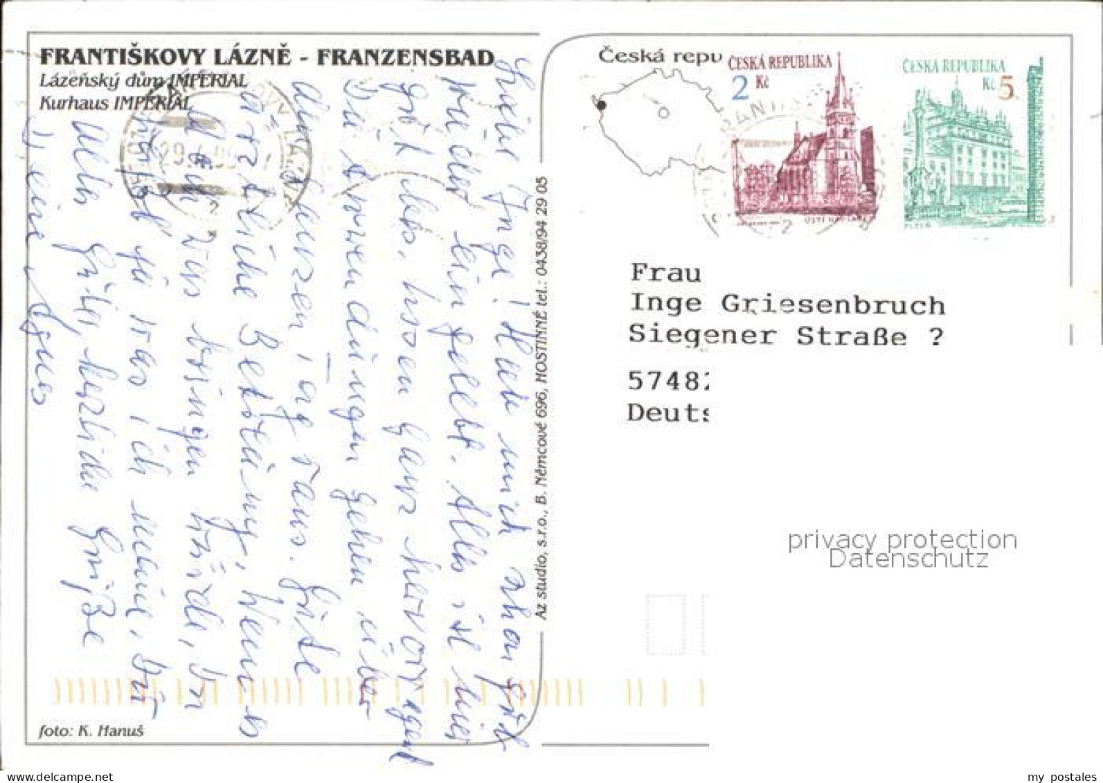 72583804 Frantiskovy Lazne Kurhaus Imperial Franzensbad - Tchéquie