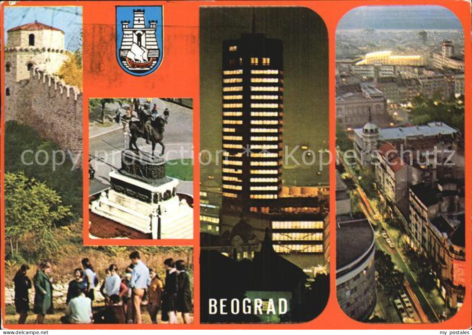 72583798 Beograd Belgrad Festung Denkmal Reiterstandbild Hochhaus Serbien - Serbie