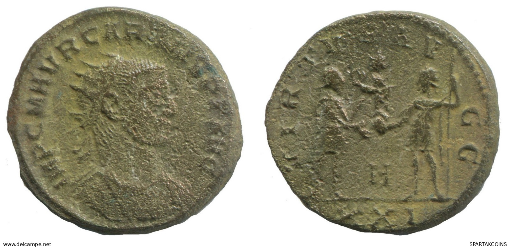 CARINUS ANTONINIANUS Antiochia *h/xxi AD325 Virtus AVGG 4.6g/20mm #NNN1759.18.D.A - The Tetrarchy (284 AD To 307 AD)