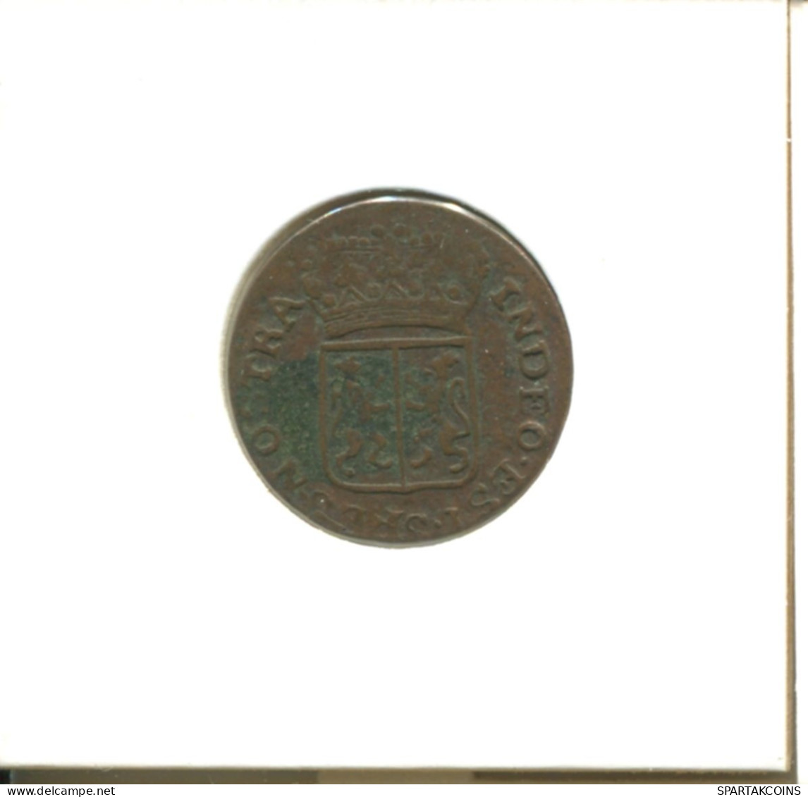 1790 GELDERLAND VOC DUIT NIEDERLANDE OSTINDIEN NY COLONIAL PENNY #E16896.8.D.A - Indes Néerlandaises