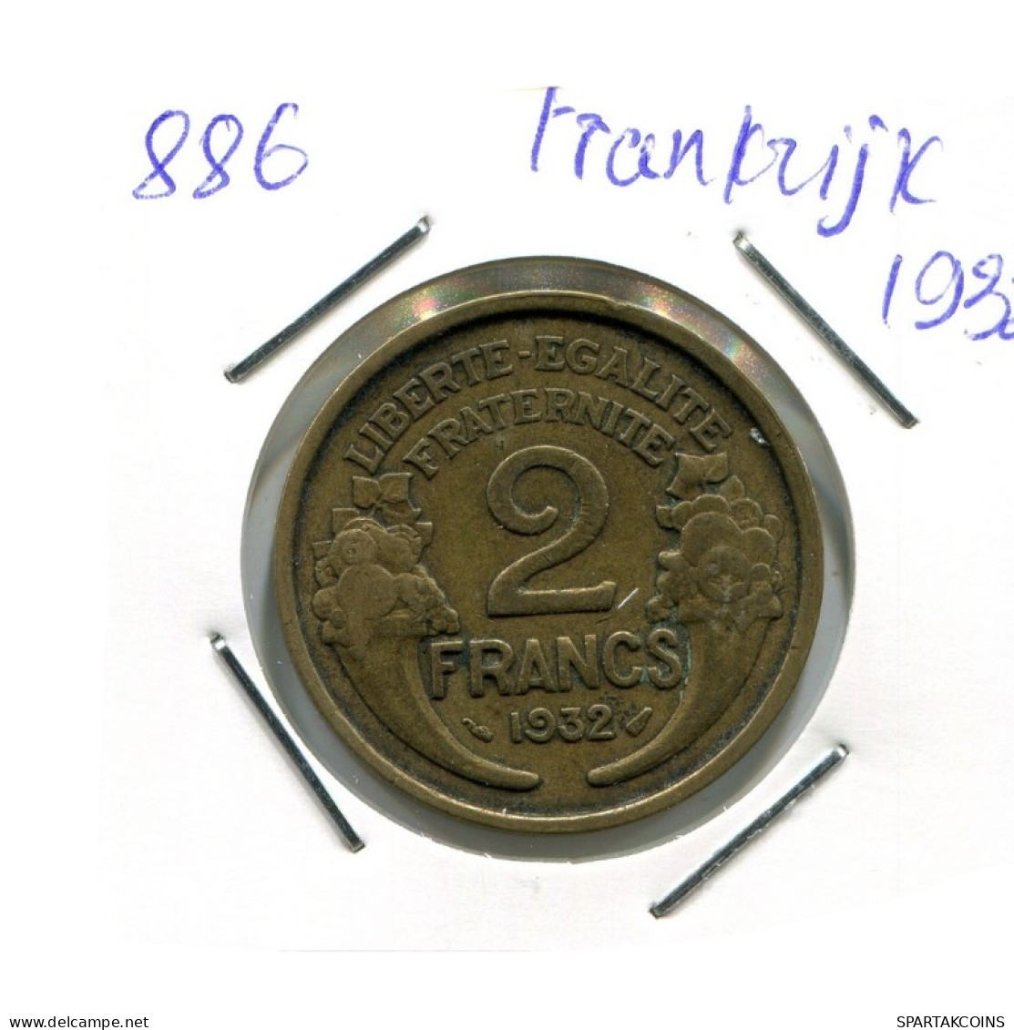 2 FRANCS 1932 FRANCE French Coin #AN336.U.A - 2 Francs