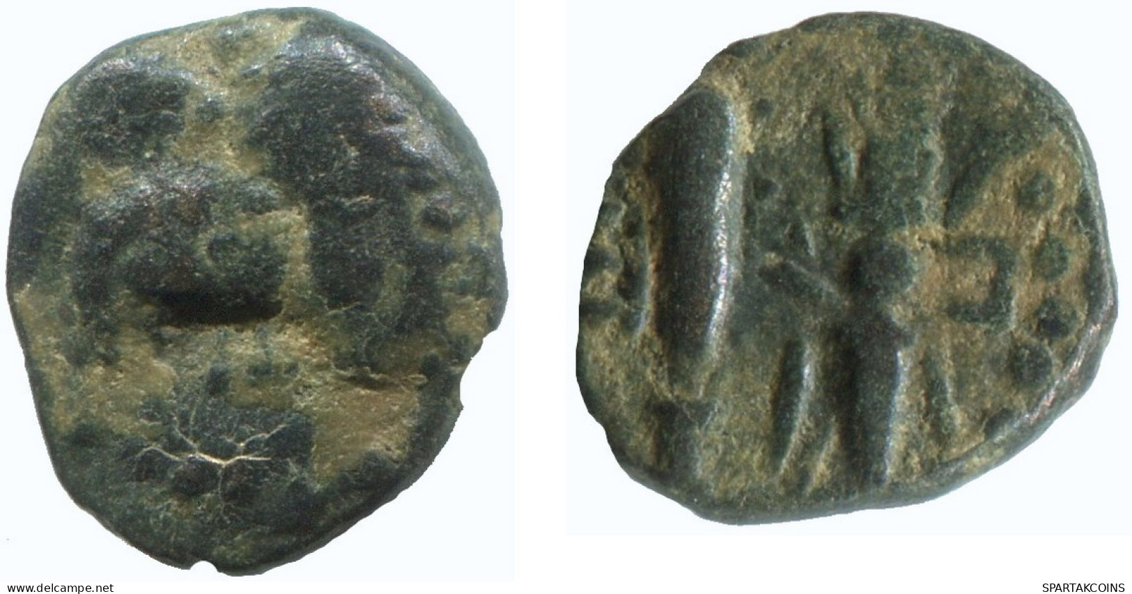 LIGHT BULB Antike Authentische Original GRIECHISCHE Münze 1.5g/14mm GRIECHISCHE Münze #NNN1509.9.D.A - Grecques
