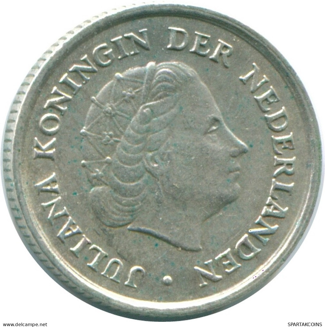 1/10 GULDEN 1966 NETHERLANDS ANTILLES SILVER Colonial Coin #NL12686.3.U.A - Antilles Néerlandaises