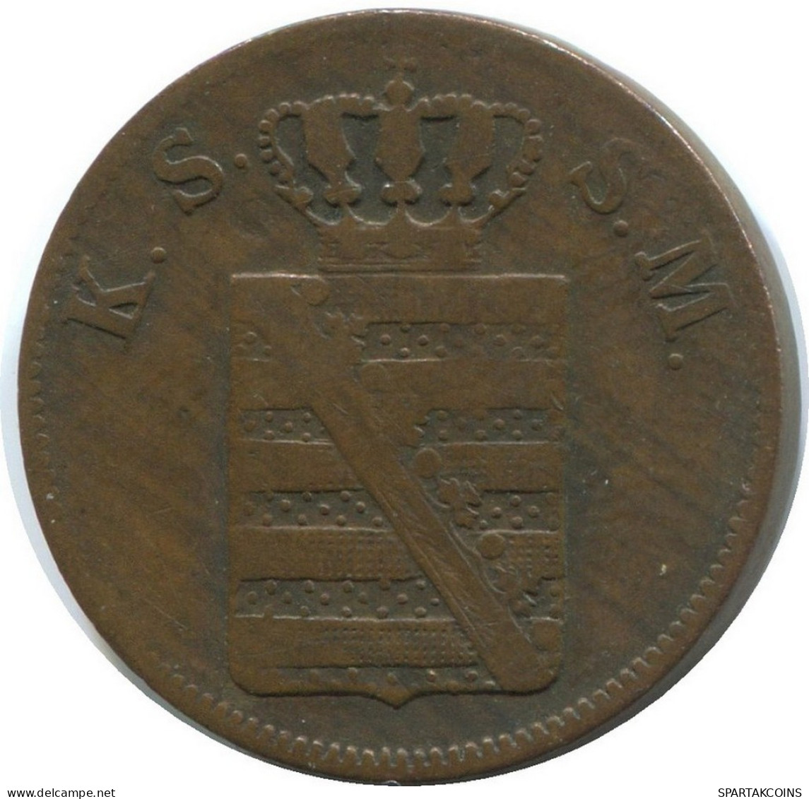SAXONY 2 PFENNIG 1851 F Dresden Mint German States #DE10536.12.U.A - Other & Unclassified