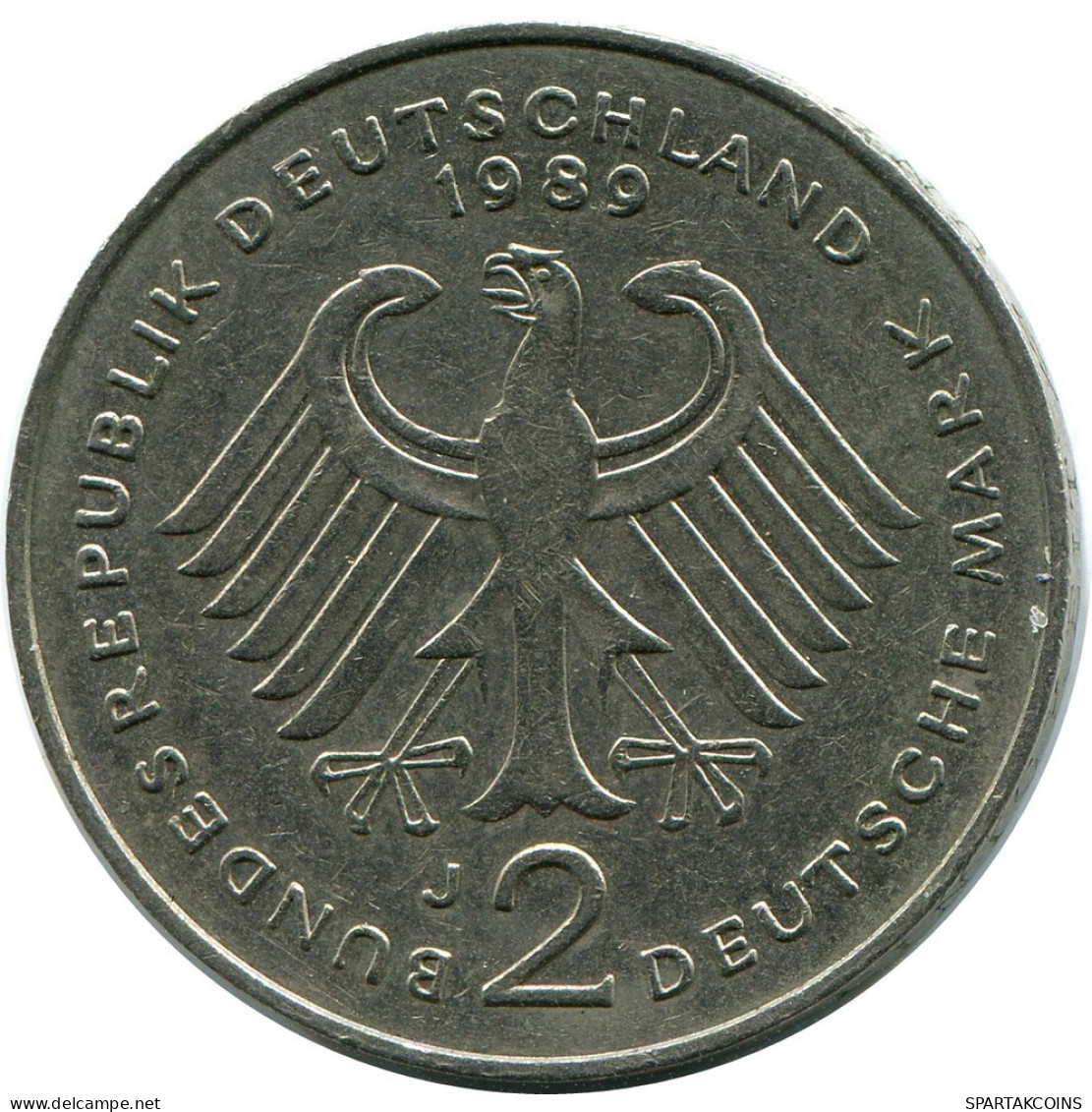 2 DM 1979 J K. SCHUMACHER BRD ALEMANIA Moneda GERMANY #DB343.E.A - 2 Marcos