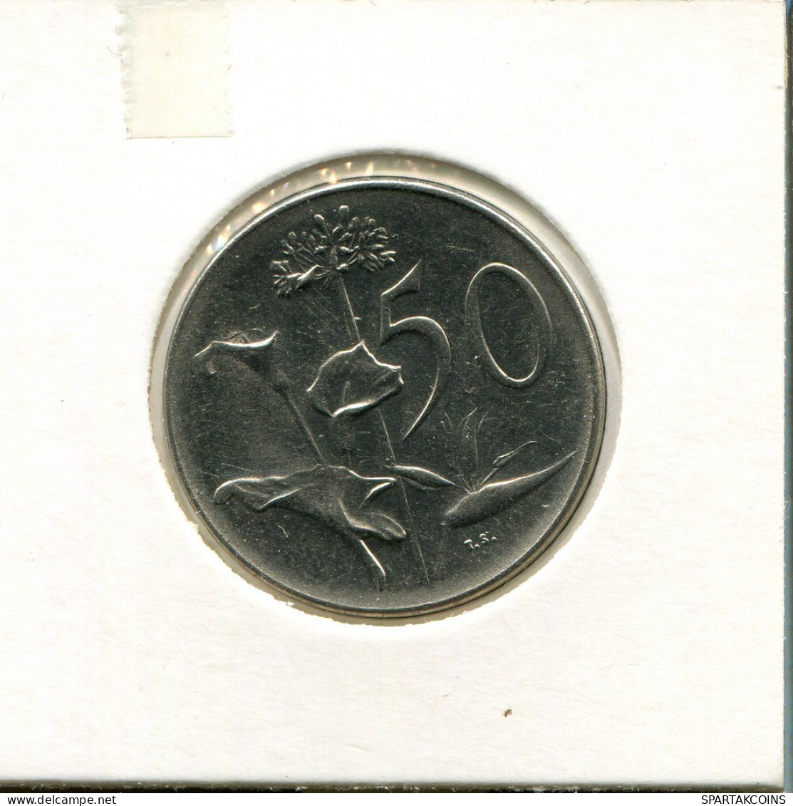 50 CENTS 1966 SOUTH AFRICA Coin #AS275.U.A - South Africa