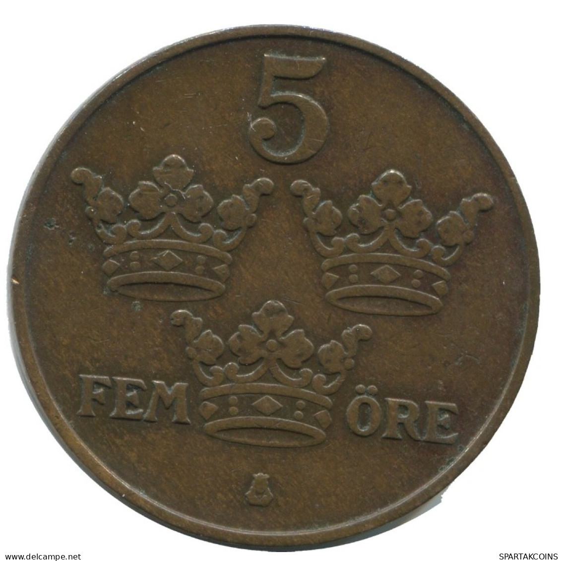 5 ORE 1911 SUECIA SWEDEN Moneda #AC453.2.E.A - Suède