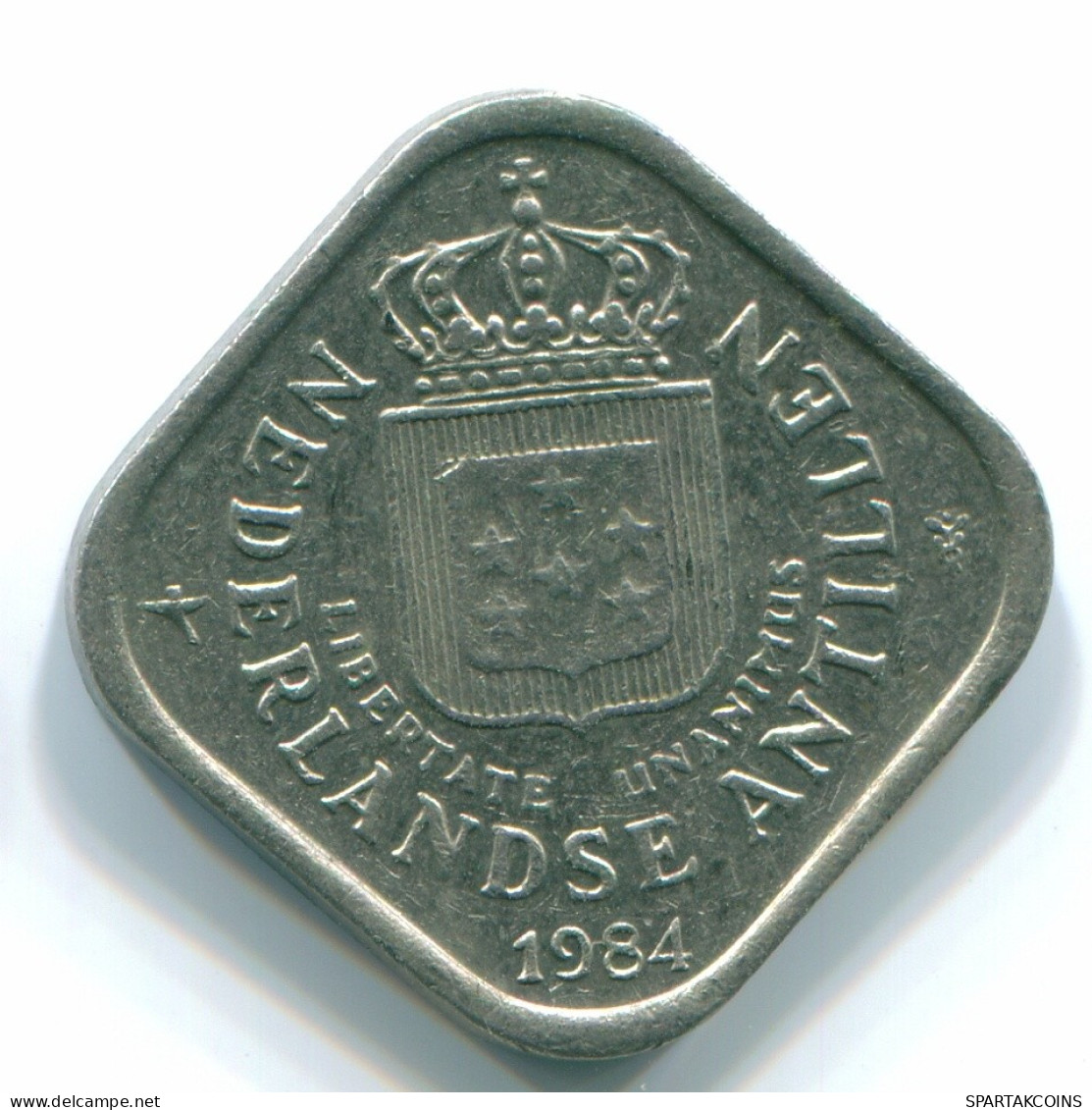 5 CENTS 1984 NIEDERLÄNDISCHE ANTILLEN Nickel Koloniale Münze #S12366.D.A - Niederländische Antillen